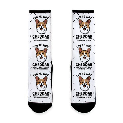 You're Not Cheddar You're Just Some Common Bitch Socks